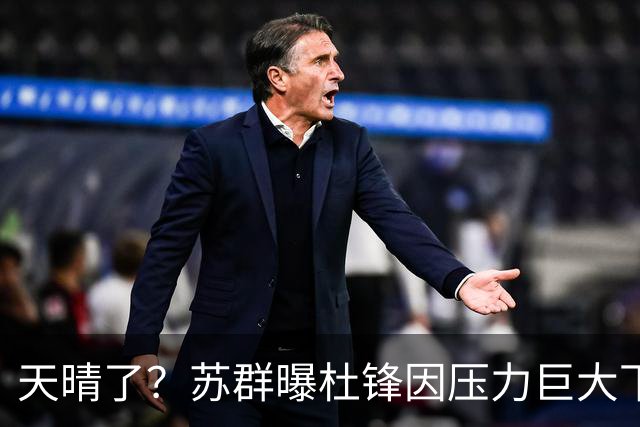 天晴了？苏群曝杜锋因压力巨大下课，5人或在广东队重新焕发生机